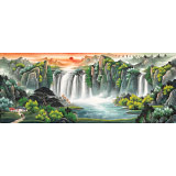【已售】吳東 小八尺《源遠(yuǎn)流長(zhǎng)》 著名易經(jīng)風(fēng)水畫家