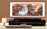 吳東 小八尺《秋山旭日》 著名易經(jīng)風(fēng)水畫家