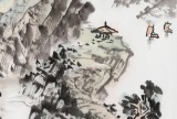 【已售】庾超然 四尺三開《遠浦征帆圖》 黃鶴樓書畫院院長