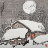 王永剛 四尺斗方《老屋》 國(guó)家一級(jí)美術(shù)師（詢價(jià)）