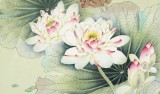 趙逸梅 四尺斗方《有余圖》 著名工筆畫家