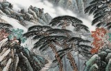 【已售】中國書畫家協(xié)會理事李碧峰 小八尺《登高望遠(yuǎn)圖》