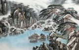 【已售】中國書畫家協(xié)會理事李碧峰 小八尺《登高望遠(yuǎn)圖》