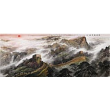 李碧峰 大丈二《長城萬里圖》中國書畫家協(xié)會(huì)理事