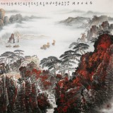 李碧峰 大丈二《高峽出平湖》 中國書畫家協會理事