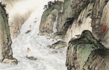 【已售】劉金河 作品《巴水激流》中國美術家協會會員