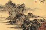【已售】吳顯剛 《松亭歸晚圖》貴州七星關美協主席