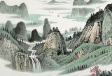 【已售】廖崧越 四尺《家山四月天》 廣西桂林美協會員