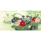 趙逸梅 四尺《前程似錦》 山東著名工筆女畫(huà)家