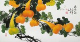 【已售】黃藝三尺招財(cái)辟邪葫蘆畫《福祿圖》
