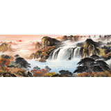 【已售】楊銘昌 小六尺《源遠(yuǎn)流長(zhǎng)》 安徽山水畫研究協(xié)會(huì)理事