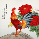 【已售】凌雪 四尺斗方《富貴吉祥》 北京美協會員