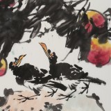 【已售】柳常學(xué) 四尺三開(kāi)《碩果累累》 中國(guó)書(shū)畫(huà)家協(xié)會(huì)理事