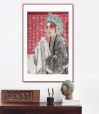 梁健 《蘭亭雅韻》 當(dāng)代百杰畫家 中美協(xié)會員 代表作花旦題材
