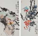 邢書波 四條屏《春意濃》 中美協(xié)會員 清華美院創(chuàng)作班導(dǎo)師（詢價）