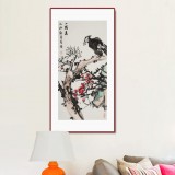 【已售】邢書波 松鷹圖《一枝春》 中美協(xié)會(huì)員 清華美院創(chuàng)作班導(dǎo)師