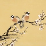 皇甫小喜 四尺斗方《凌寒獨自開》 河南著名花鳥畫家