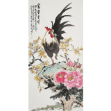 【已售】梁景欣 三尺《富貴大吉》 學院派畫家（詢價）