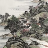 劉金河 四尺《征帆片片似沙鷗》 中國(guó)美術(shù)家協(xié)會(huì)會(huì)員（詢價(jià)）
