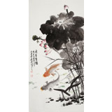 梁景欣 三尺《連年有余》 學院派畫家