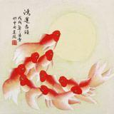 【已售】凌雪 三尺斗方《鴻運當(dāng)頭》 北京美協(xié)會員