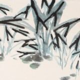 鄒友蒸 《魚樂圖》1992年作 已故山野派繪畫大家