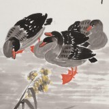 王永剛 三尺《蘆花深處聽江流》 國家一級美術師