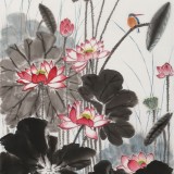 朱祖義 三尺荷花圖《香遠(yuǎn)溢清》 中國(guó)老子書(shū)畫(huà)院副院長(zhǎng)