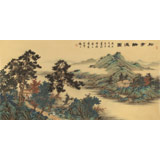 【已售】吳顯剛 四尺《松亭論道圖》 貴州七星關美協主席