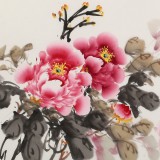 【已售】 王偉寧四尺《富貴吉祥》 青年書畫才俊 河南美協會員