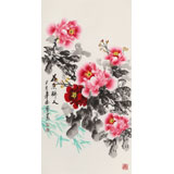 【已售】王偉寧《花香醉人》 青年書畫才俊 河南美協會員