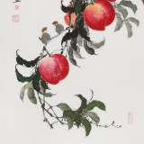 【已售】黃藝三尺風(fēng)水吉利國(guó)畫(huà)《大壽圖》