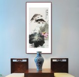 【已售】梁景欣 三尺《和為貴》 學院派畫家