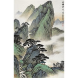 【已售】劉金河 四尺三開《云橫翠嶺》 中美協會員 國家畫院畫家