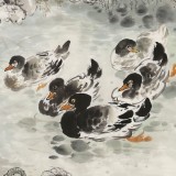 【已售】王寶欽六尺《荷塘初雪》當(dāng)代花鳥(niǎo)牡丹畫(huà)名家（詢價(jià)）