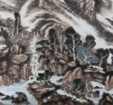胡書文 六尺《清秋圖》中國書畫院創作院副院長（詢價）