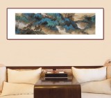 貴州七星關美協主席吳顯剛 六尺對開《云山煙巒圖》