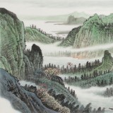 廖崧越 三尺《兩岸猿聲啼不住》 廣西桂林美協會員