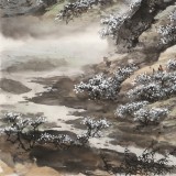鄒本財 四尺斗方《忽如一夜春風來》 公主嶺市美協常務副主席