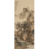吳顯剛 大三尺《溪橋松風圖》 貴州七星關美協主席
