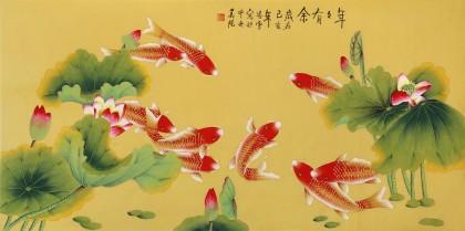 凌雪 四尺《年年有余》 北京美協(xié)會員