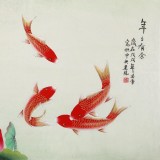 凌雪 四尺《年年有余》 北京美協會員