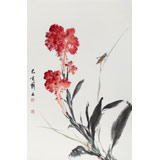 【已售】陳薪名《鴻運當頭》 第六屆全國花鳥畫展金獎獲得者
