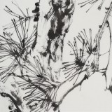 【已售】陳薪名《松林野趣》 第六屆全國花鳥畫展金獎獲得者