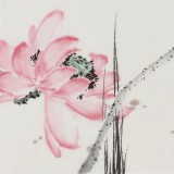 陳薪名《荷花清翠圖》 中美協會員 第六屆全國花鳥畫展金獎獲得者