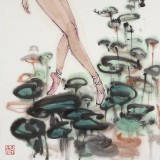 【已售】王其志 《香荷圖》  中美協(xié)會(huì)員 江蘇贛榆美協(xié)副主席