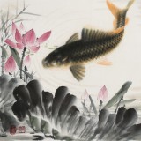 【已售】周升達 三尺《富貴久魚》 中國畫院國畫組長（詢價）