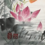 【已售】周升達(dá) 四尺斗方《富貴久魚》 中國畫院國畫組長（詢價(jià)）