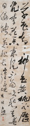 【已售】張允漢 四尺對開《春思·草色青青柳色黃》 中書協會員 河南書法院創作部主任