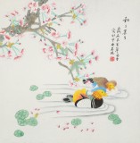 凌雪 四尺斗方《和和美美》 北京美協(xié)會(huì)員